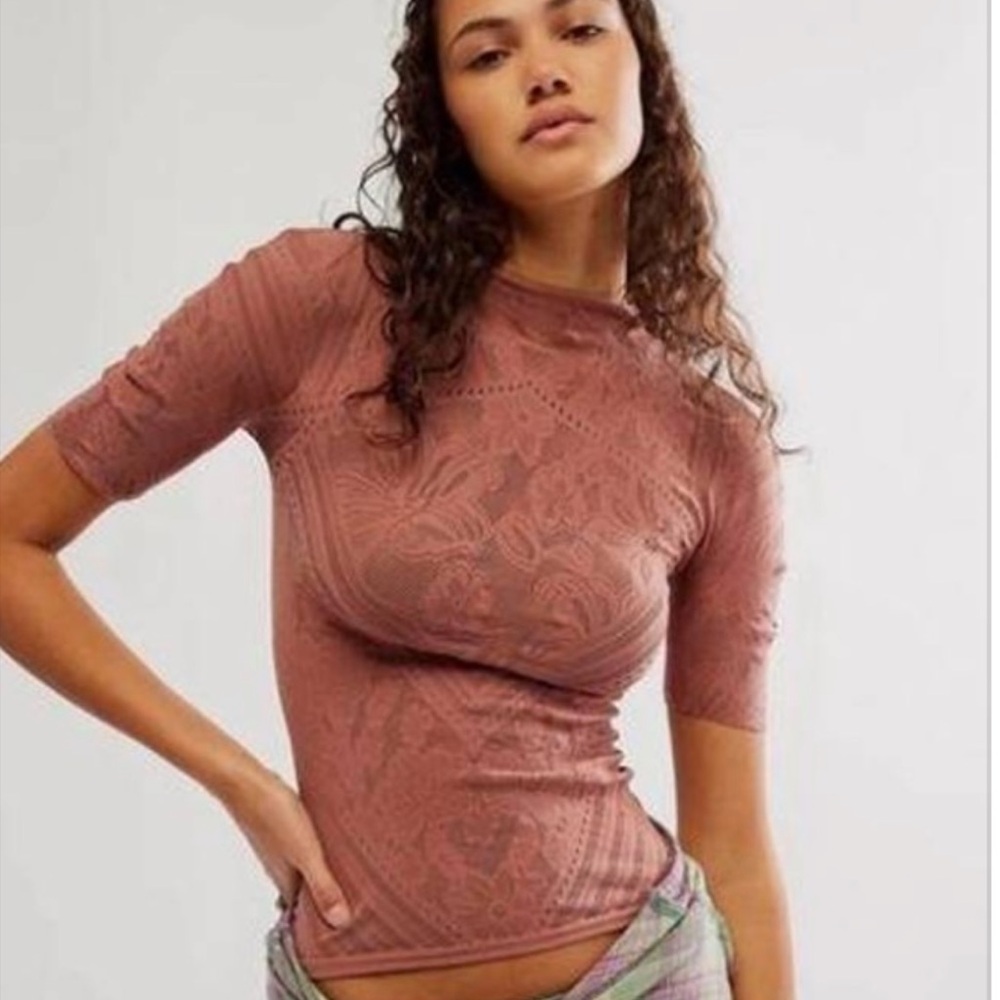 NWOT Free People Intimately Give A Little Seamless Layering Top RARE SZ XS-S